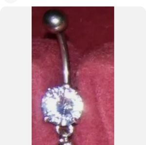 14g Sexy Heart Clear Gem 